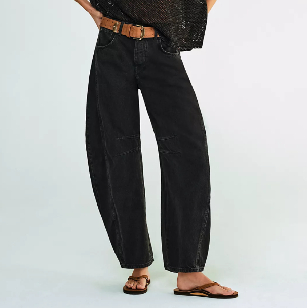 Barrel Jeans Black