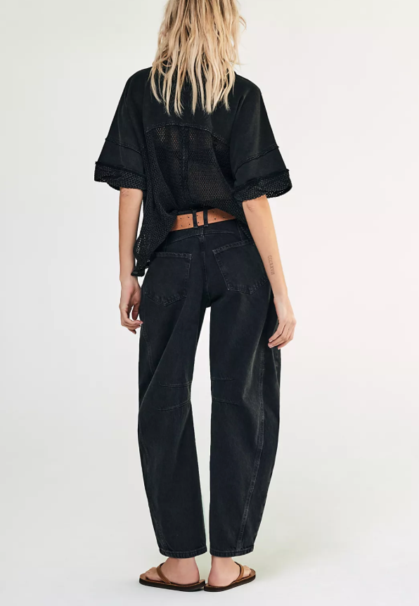 Barrel Jeans Black