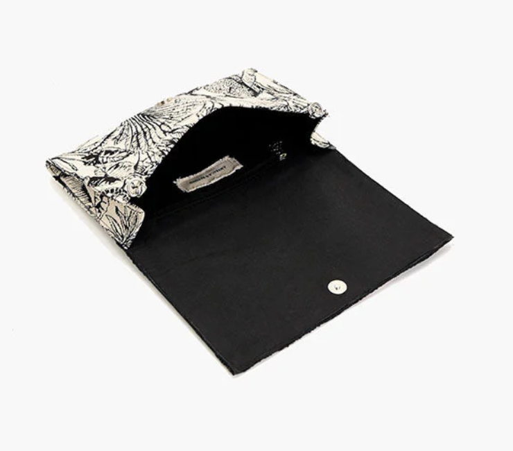 Leopard Embellished Clutch