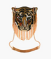 Tiger Beaded Crossbody Bag