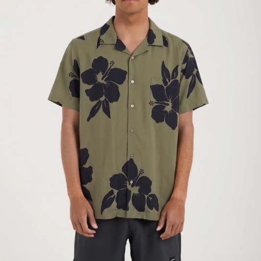 Aloha Shirt Grape Leaf Hibiscus