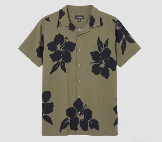 Aloha Shirt Grape Leaf Hibiscus