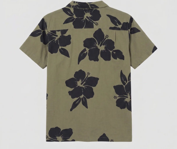 Aloha Shirt Grape Leaf Hibiscus