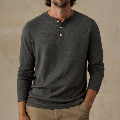 Deep Olive Cloud Henley