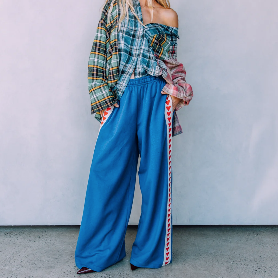 Raving Heart Pants Blue
