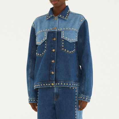 Studs Metal Denim Jacket
