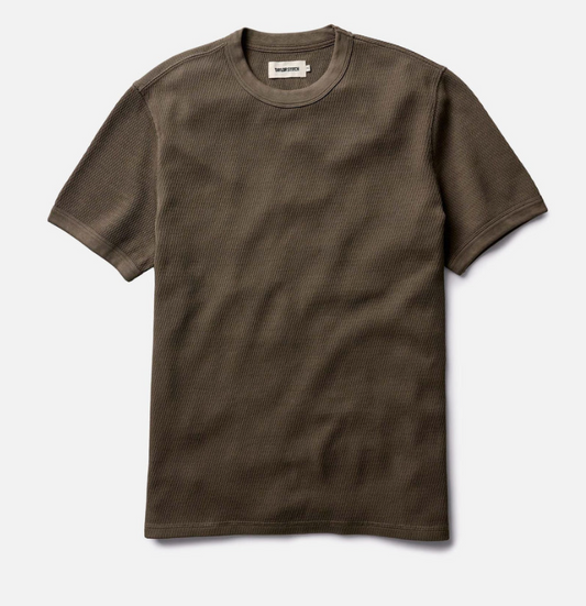 Short Sleeve Waffle Crew