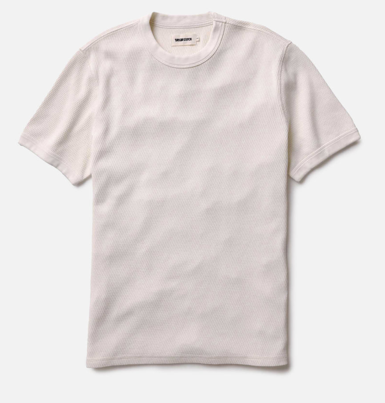 Short Sleeve Waffle Crew