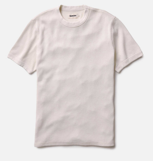 Short Sleeve Waffle Crew
