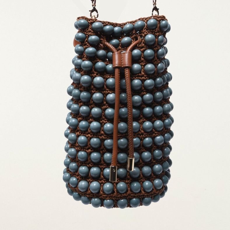 Beaded Macrame Bag