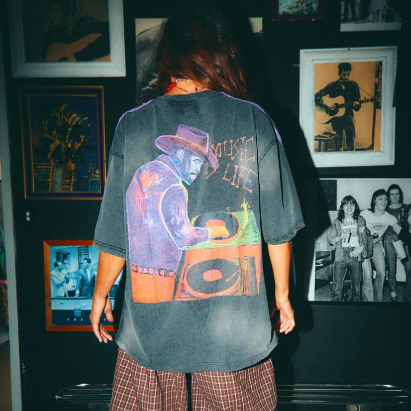 Music Is Life Tee Black