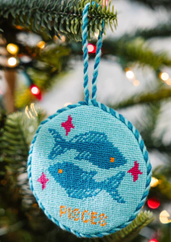 Needlepoint Zodiac Ornaments