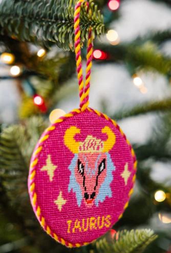 Needlepoint Zodiac Ornaments