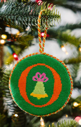 Needlepoint Monogram Ornaments