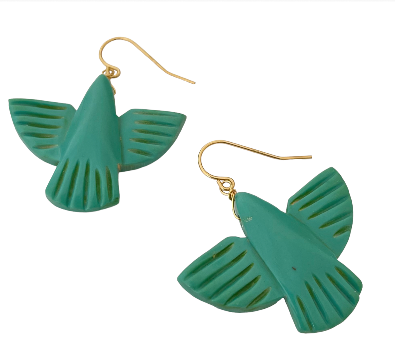 Turquoise Thunderbird Earrings